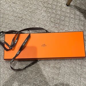 HERMES EMPTY GIFT BOX WITH RIBBON
